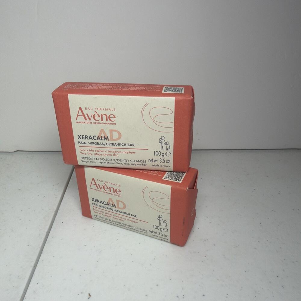 Avène XERACALM Ultra Rich Bar 3.50 Oz - 2 Bars Exp 7/28